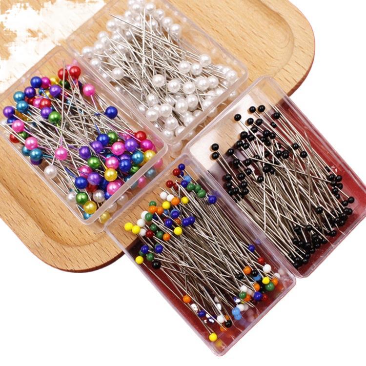 Szpilki z perłową główką do szycia krawieckiego i odzieży