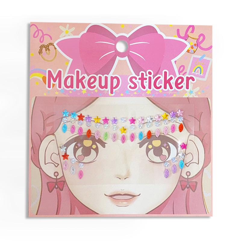 Kids' Cartoon Bindi & Forehead Diamond Stickers for Masquerade Party Dress-Up