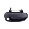 82660-25000 Exterior Door Handle for 1999-2006 Accent, Black Textured ABS Assembly with Metal Linkage, Return Spring, and Round Key Opening