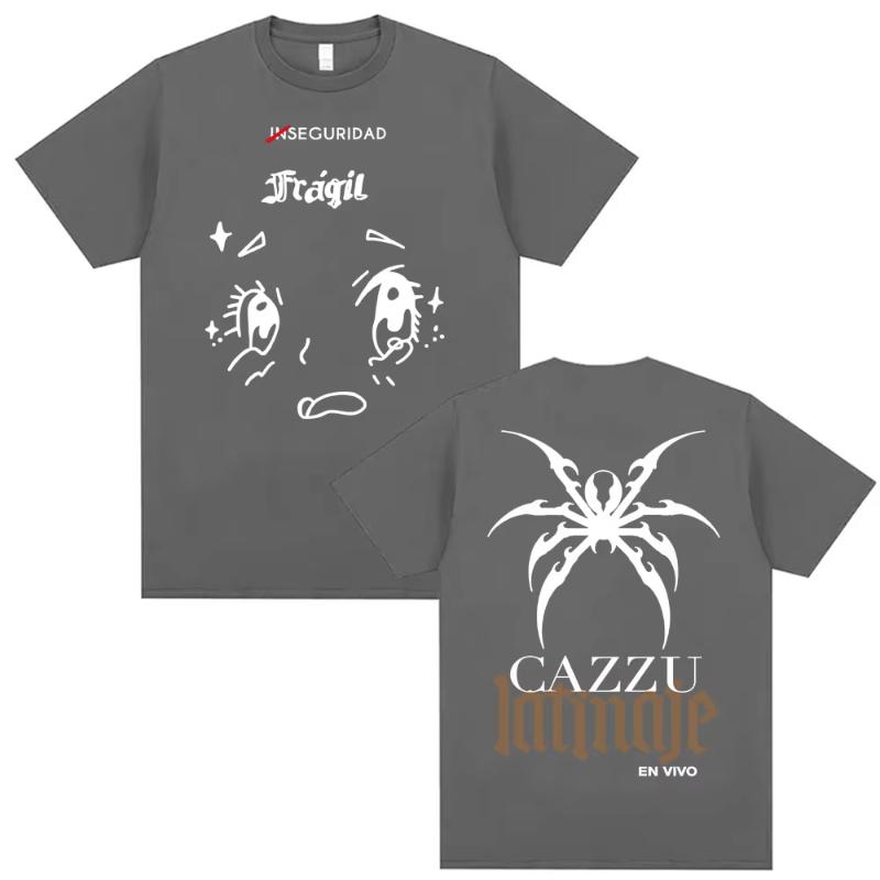 2026 Summer New Karzu Latinia Pattern Tshirt Summer Trend Fan Enthusiast Printed Top Street Style Short Sleeve