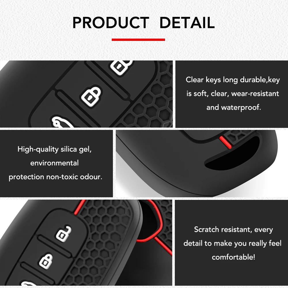 Autoschlüsselhülle Abdeckung Fernbedienung Gehäuse Schlüsselanhänger Halter für Dacia Logan 2021 für Renault TWingo 3 Duster Captur Logan Laguna Scenic