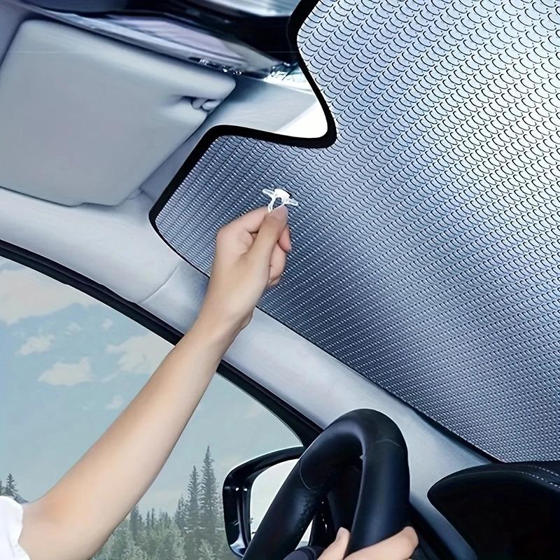 1 Piece of Car Sunshade With Heat Insulation and Sun Protection. Car Front Windshield With Suction Cup Sunshade
