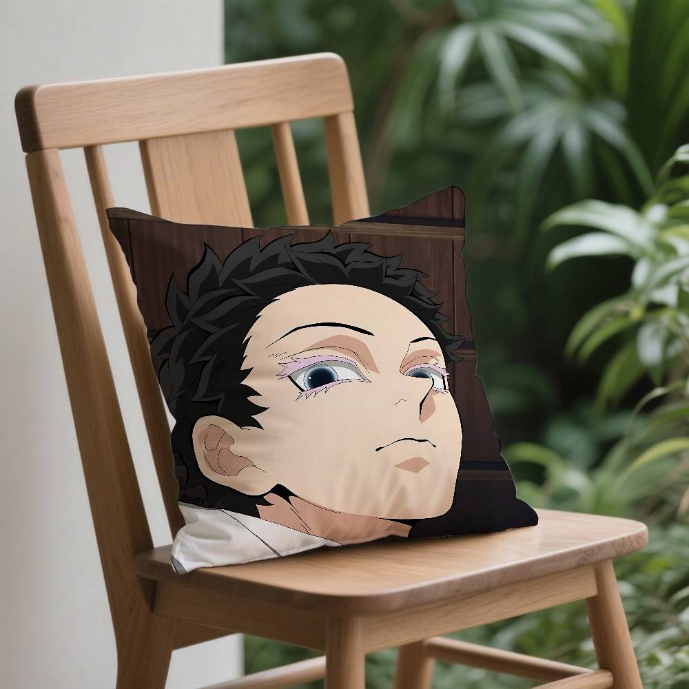 Anime A-akaza Pillow Case Cushion Cover Soft Cute Throw Pillow Case For Car Sofa Pillowcase Polyester With Zipper