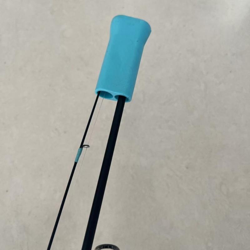 Silicone Fishing Poles Clip Replacement Quick Install Fishing Rod Tip Protective Cover Elastic Protections Rod Cap