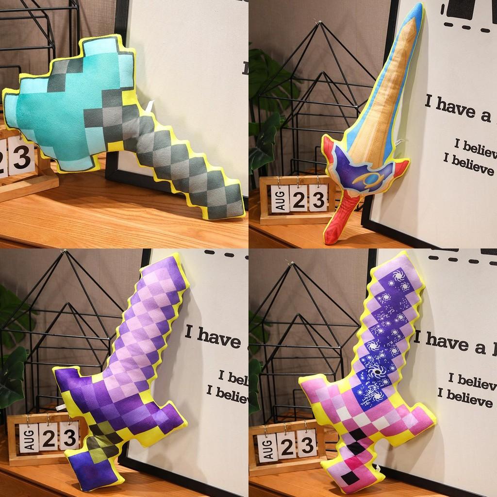 Plush Minecraft Sword Toy Cartoon Stuffed Doll Game Peripheral Decoration Gift
