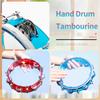 8 Inch Tambourine Hand Drum Handbell Drum Self-Tuning Double Row Tambourine Educational Enlightenment Percussion Instrument