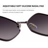 Metal Frame Polygon Shades Luxury Punk Eyewear Retro Irregular Sun Glasses  for Women & Men