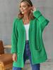 2025 Women's Loose Knit Cardigan: Commuting Style Mid-Length Sweater with Plus Size Option
