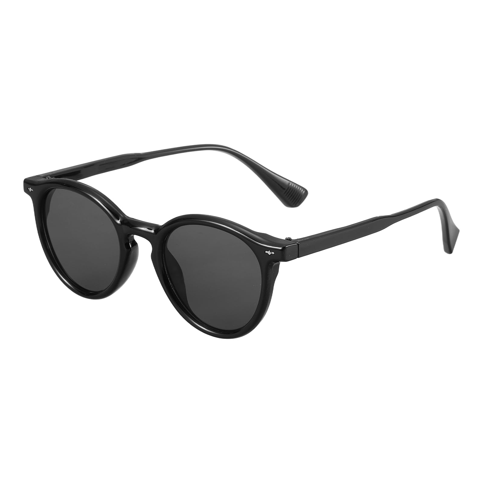 

[uxcell] Square Polarized Sunglasses, Retro Trend Sunglasses, Unisex, Light Black (BlackGray Lenses)