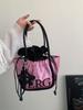 Thailand 2025 Shiny Small Tote Bag: Women's Fashion Letter Handbag, Underarm Shoulder, Crossbody Style.