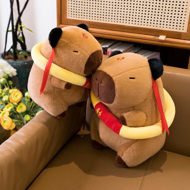Nezha Capybara Cosplay Plush Toy - Cute and Soothing Gift for Babies