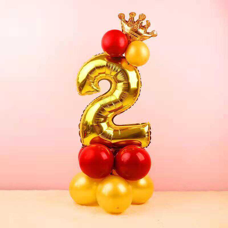 Złote Balony z Cyframi na Urodziny i Imprezy
