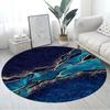 Marble Pattern Round Carpet Large Size Area Rugs for Living Room Bedroom Bathroom Soft Children Crawling Play Mat Home Decor