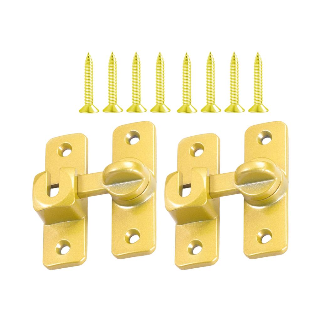 Schiebetürschloss aus perforierter Aluminiumlegierung ohne Diebstahlschnallen für Heim- und Hotelgebrauch 90 Grad 180 Grad