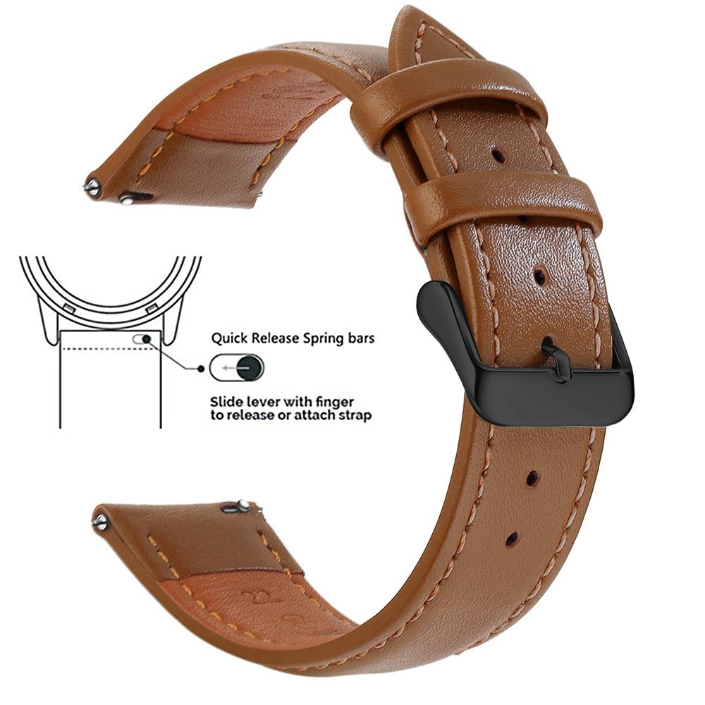 Cinturino per Orologio in Vera Pelle Piena, Rilascio Rapido 12/14/16/18/19/20/21/22/24 mm Cinturini per Orologio, Cinturini di Ricambio per Uomo Donna