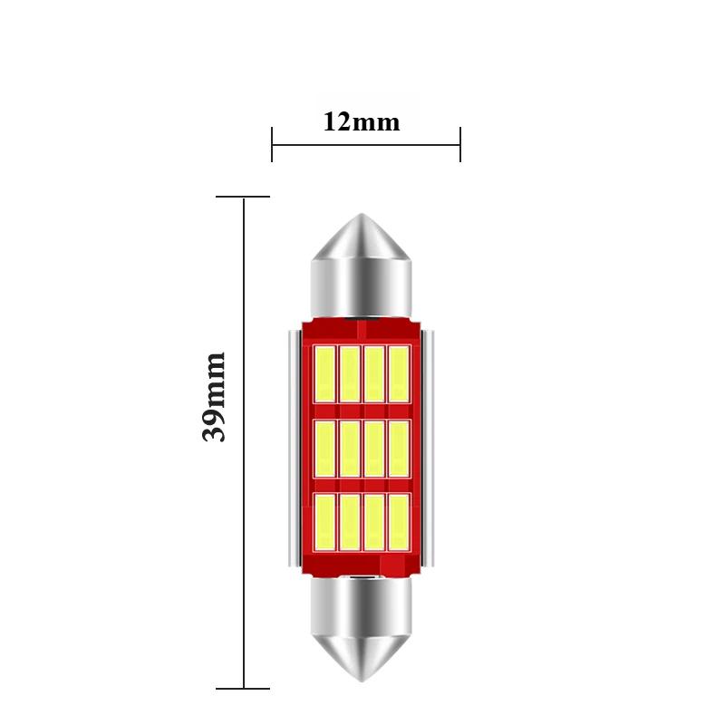 10pcs Car LED Reading Bulb 31mm 36mm 39mm 41mm C5W C10W Super Bright 4014 SMD Canbus Error Free Auto Interior Doom Lamp