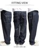 One Colors Denim Loose Denim Painter Size Hickory Men's Wide-Leg Pants, Distressed, Fit, Wide-Leg Jeans, Pants, 3L,