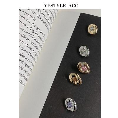 JA Yisen Quadratische Diamant Metallknöpfe für Damen Strickjacken und Hemden - Dekorative Strickbekleidungsaccessoires