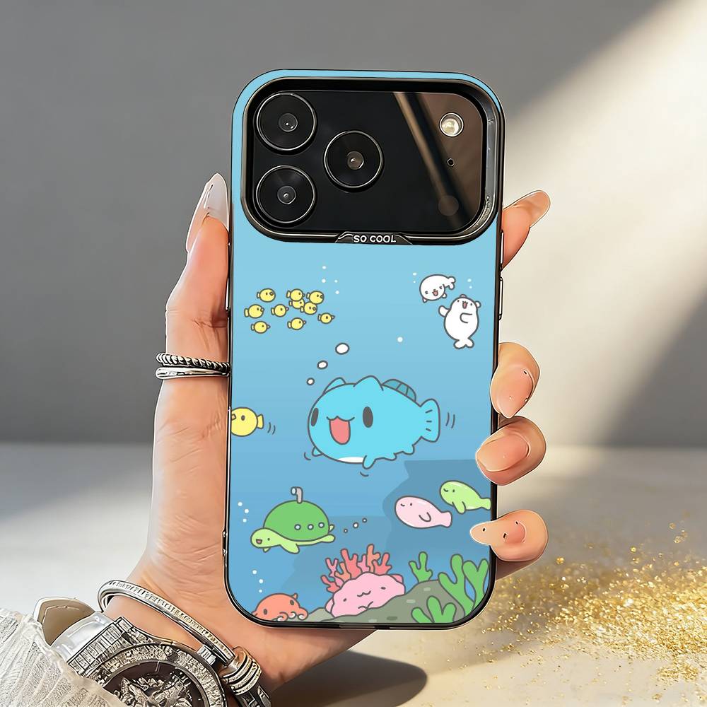 Fluffy-Cat B-Bugcat C-Capoo Phone Case For iPhone17,16,15,14,13,12,11,Pro,MAX White Matte Shockproof Cover iPhone12PROMAX