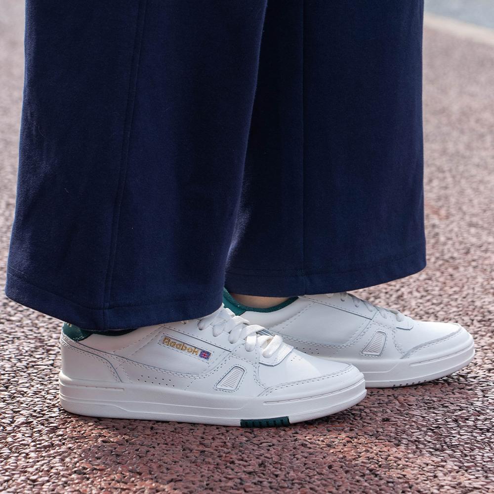 Reebok LT Court Chalk Collegiate Green Unisex Sneakers White Vintage-Chalk 100201262