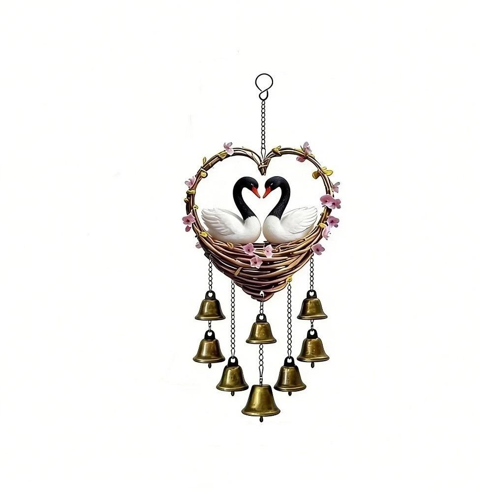 Goose Wind Chime with Bells Eagle Decorative Chain Garden Decoration Bird Hanging Pendant Home