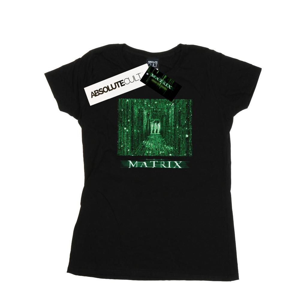 The Matrix Womens/Ladies Digital Cube Cotton T-Shirt