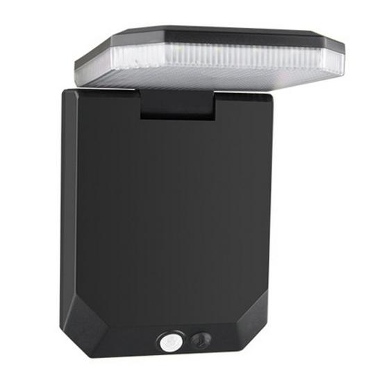 Outdoor Solar LED Wall Floodlight with Sensor - Waterproof Courtyard Lighting
