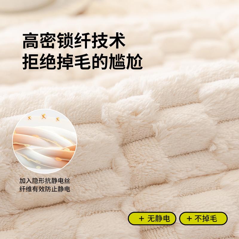 New Cross-Border Sofa Cover Towel Straight Row Non-Slip Pet Seat Cushion Honeycomb Fleece Padded Thickened Sofa Cushion