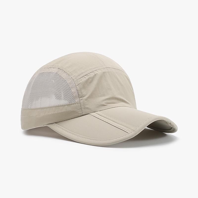 Cappello da Baseball Pieghevole Estivo da Uomo Rete Esterna Asciugatura Rapida Visiera Leggera Cappello a Becco d'Anatra da Donna