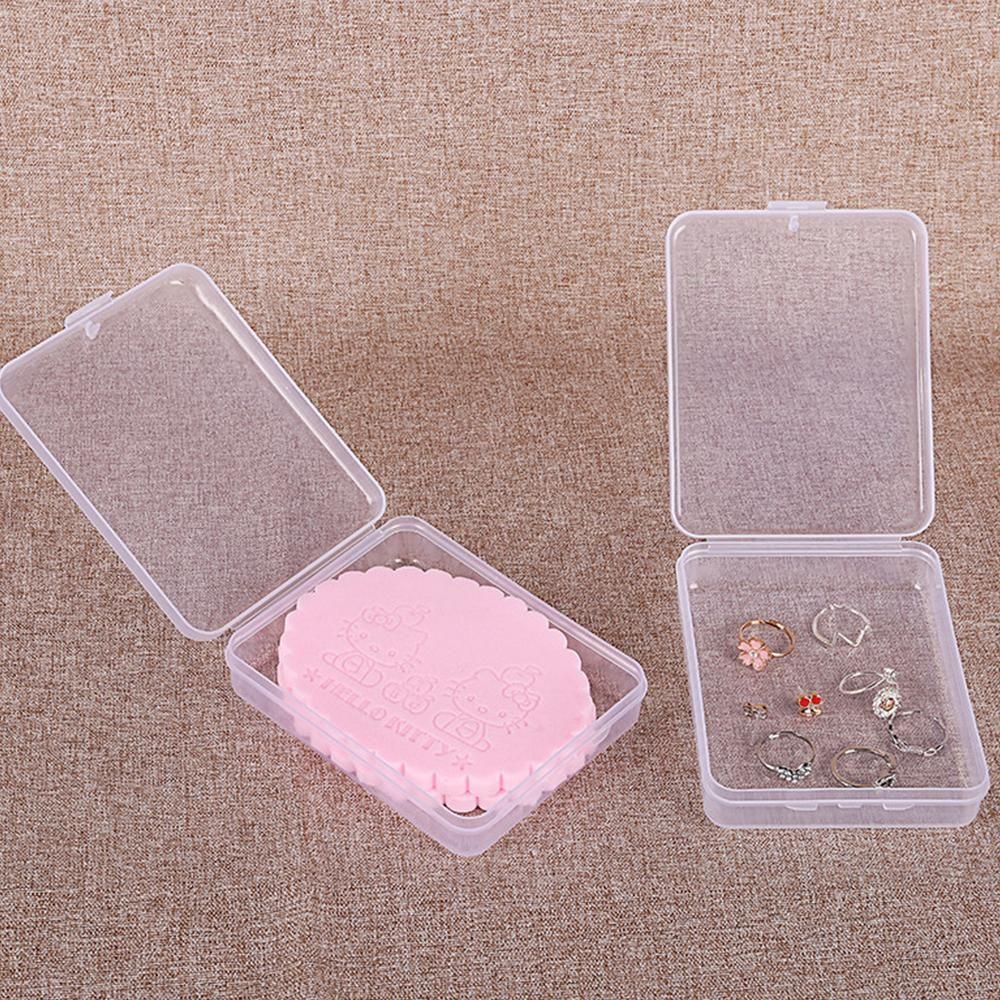 Face Masks Portable Container Dustproof Transparent Mask Storage Case Powder Puff  Case Storage Box
