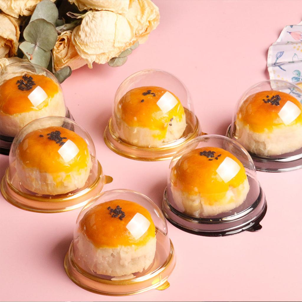 Transparent Cake Dessert Box Container Transparent Cupcake Dome Pastry Baking Packaging Boxes Wedding Party Supplies Gifts Box