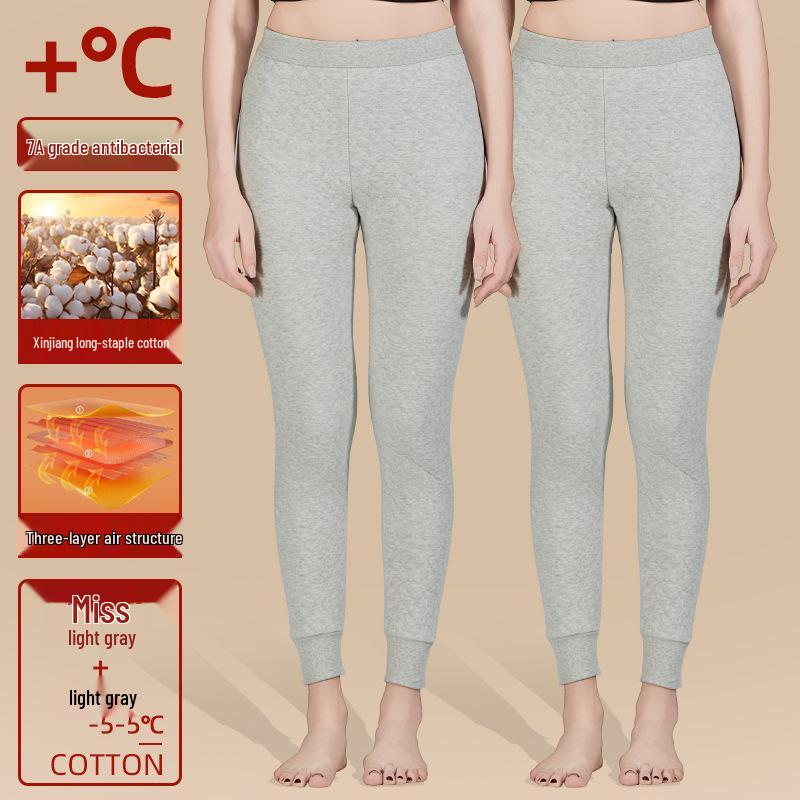 Couple's Winter Warm 100% Cotton Antibacterial Thickened Pants for Autumn and Northeast Winters