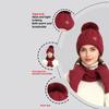 Beanie Hat Women Hat Scarf Gloves Set Thickened Women's Winter Accessories Set  Cold Weather