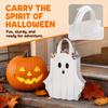 Themed Party Supplies White Halloween Paper Bag Funny Cartoon Ghost Packaging Bag Creative Handbag Candy Gift Bag Kids