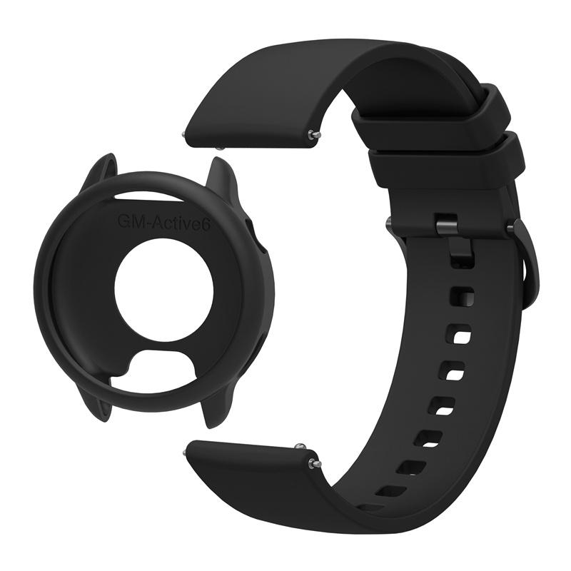 Silicone Case+20mm Strap For Garmin Active6