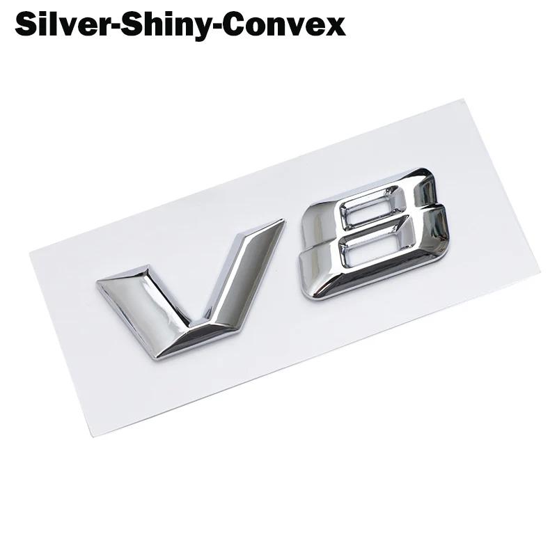 3D ABS Chrome Letters Car Fender Badge Sticker V12 V8 Emblem Logo For Mercedes Maybach S600 W222 S500 W140 CL600 M275 CLS63