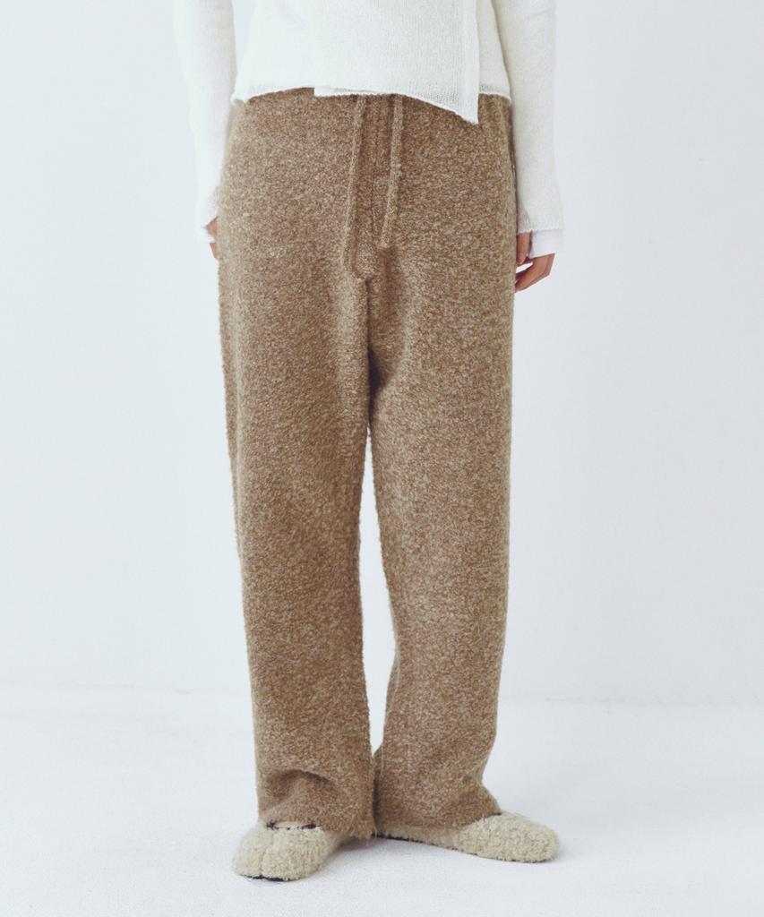 CITTA Wool Blended Heavy Brush Knit Pants_Ctb555(Brown)