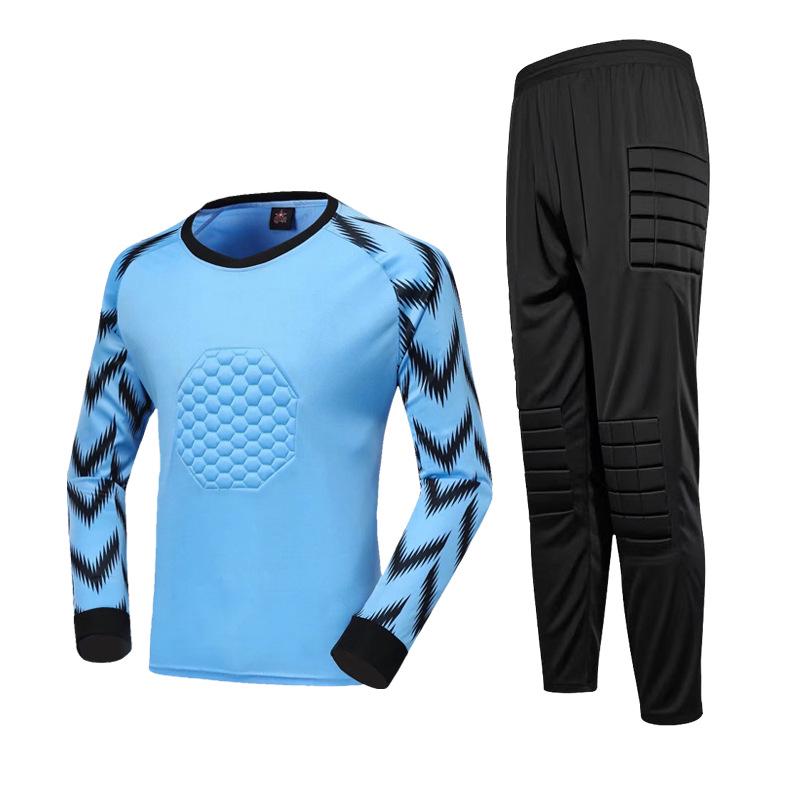 Goalkeeper Uniform with Anti-Fall and Anti-Collision Sponge Padding for Football Training