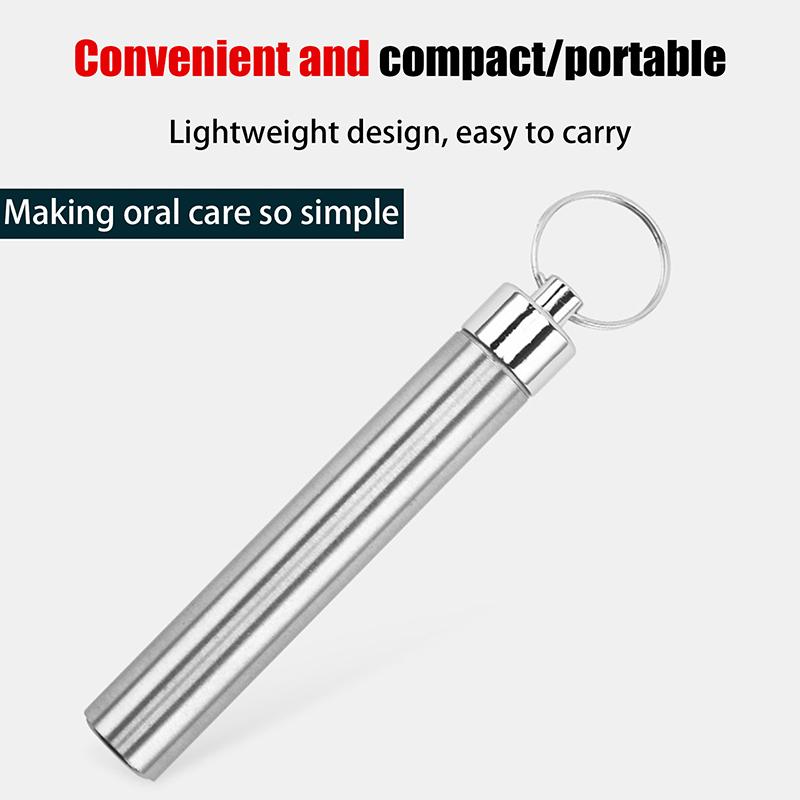 Dental Teeth Pick 7 Pack Stainless Steel Toothpick Kit Dental Tools Tooth Stains Remover Dental Floss Ficks Teeth Cleaning Tools