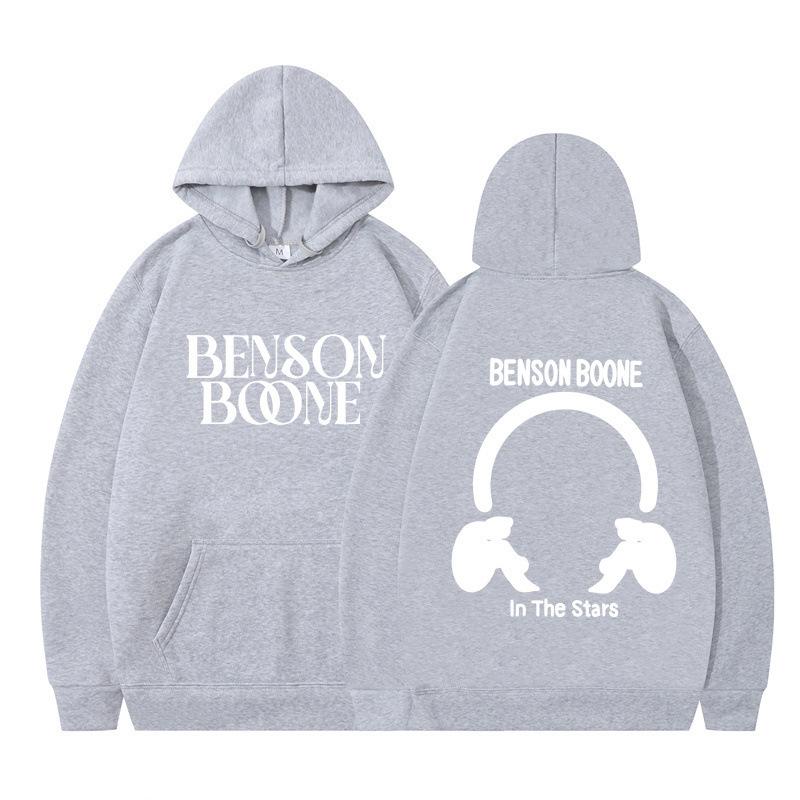 Hooded Sweater Harajuku Funny Benson Boone Sweater Long Sleeve Men's and Women's Pullover