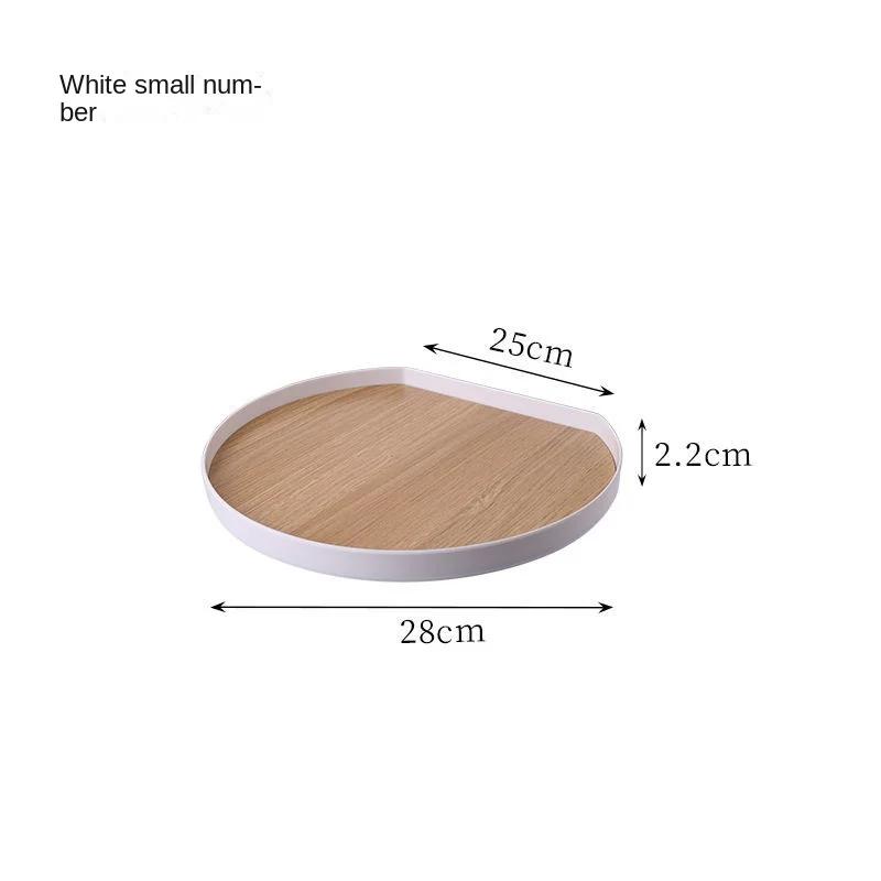 

Wooden Serving Tray Tea Breakfast Serving Trays Modern Craft Plain Wood Platter Tray for Coffee Table Drinks Reusable Platter