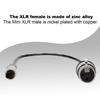 Copper Wire Mini XLR 3pin To XLR 3pin Female Aluminum Foil Shielded Microphone Cable  Daily Use