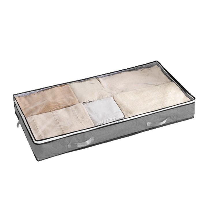 Underbed Wardrobe Clothes Organizer Bag - Cotton Quilt Storage with Visible Design