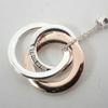 [Pre-owned] TIFFANY 925/Metal 1837 Interlocking Circle Necklace/j9-11