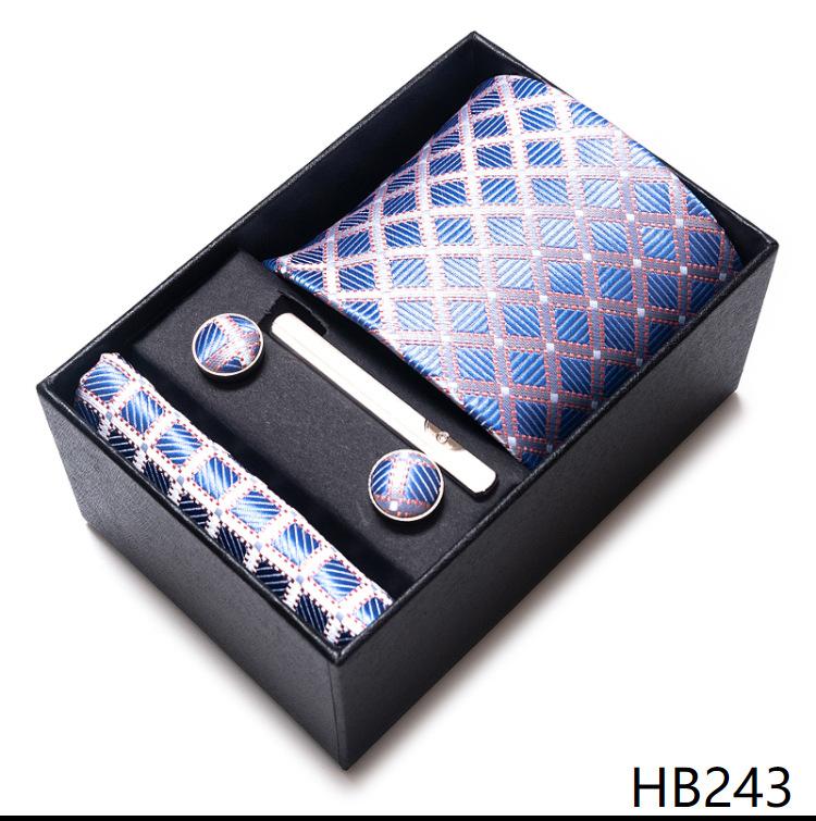 Cravate formelle pour homme, boutons de manchette, serviette de poche, costume six pièces, costume haut de gamme, petit foulard carré, motif rétro, marié, mariage