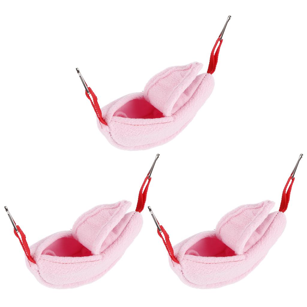 3 Sets Hamster Hammock Nests Banana Shape Hanging Winter Warm House Small Animal Supplies