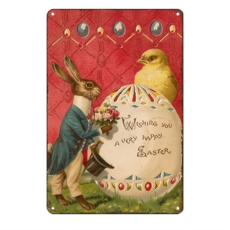 Metal Painting Russian Easter Theme Religious Home Wall Art Decor Religious Easter Gift