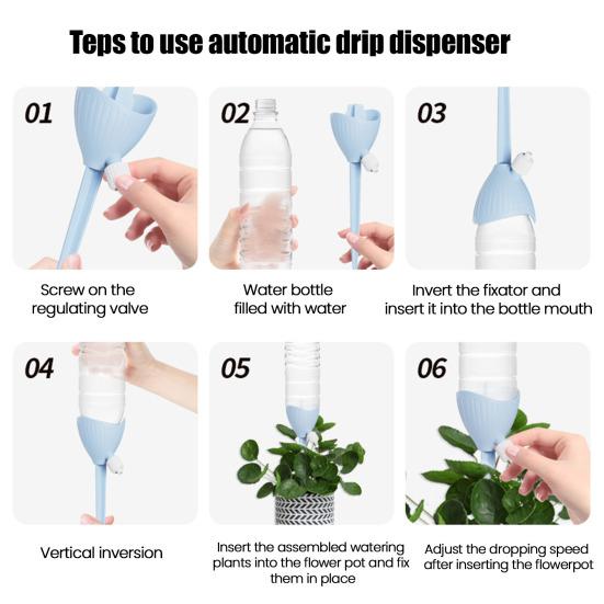 Nastavitelný zavlažovací hrot Automatický zavlažovací hrot pro rostliny Vložka do květináče Samozavlažovací nástroj s regulačním ventilem pro pokojové a venkovní hrnkové rostliny