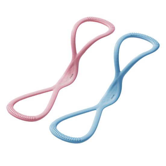 1/2Pcs Figure 8 Fitness Resistance Band Anti-slip Silicone 15/25Lbs Men Women Shoulder Strength Training Exercise Elastic Strap Tension Rope