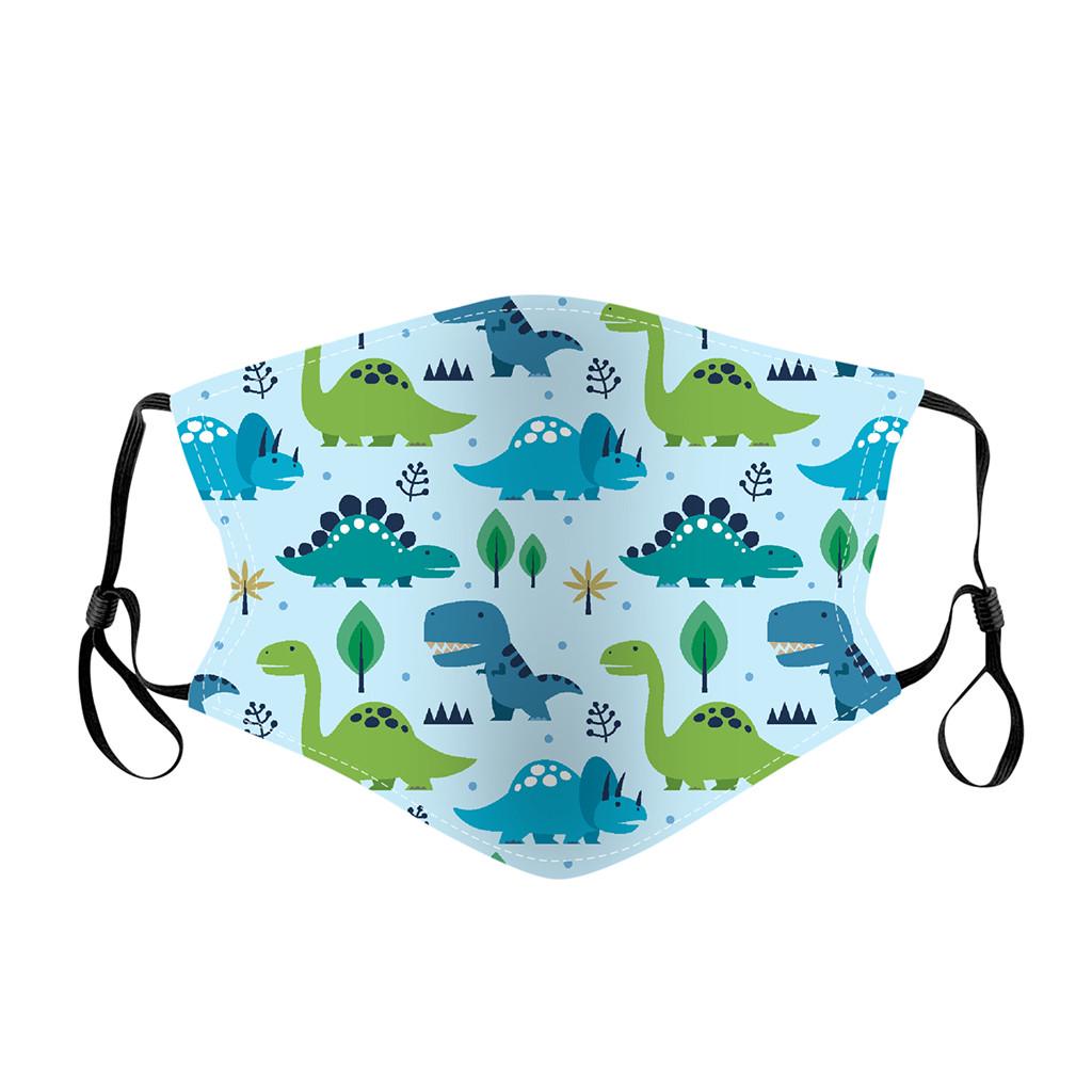 Children s Reusable Dust Mask Adjustable Ear Loops Cotton Fabric Face Cover Breathable Washable Mask for Kids 16x13cm